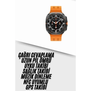 Yeni Nesil Çağrı Cevaplayabilen 47 MM Titreşimli Çok Fonksiyonlu Akıllı Saat