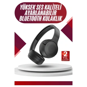 Yeni Nesil Kulak Üstü Bluetooth Kulaklık Type-C Girişli Yüksek Ses Kaliteli
