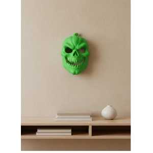 Yeşil Dekoratif Korku Maskesi Duvar Süsü