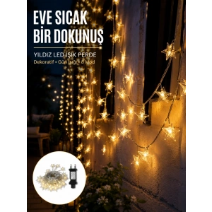 Yıldız Led Işık 5 Metre Dekoratif Aydınlatma Günışığı