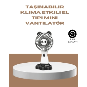 Yüksek Performanslı USB Mini Vantilatör – Panda Desenli
