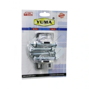 YUMA YM-730-1 KAPI EMNİYET REZESİ  ASMA KİLİT TAKILABİLİR MENTEŞE (5047)
