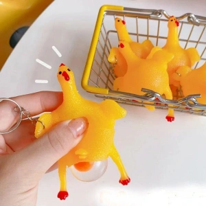 Yumurtlayan Eğlenceli Tavuk Anahtarlık (5047)