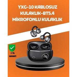 YXG10 Açık Kulak Bluetooth Kulaklık – Klipsli, Güvenli Spor Tasarım, 30 Saat Pil