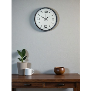 Zentime 36 Cm Gri Dekoratif Duvar Saati