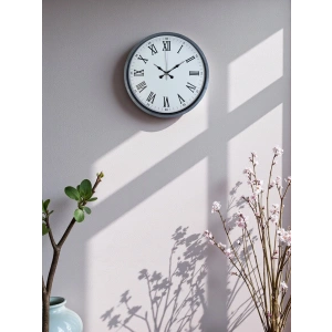 Zentime 36 Cm Gri Dekoratif Duvar Saati