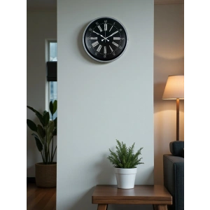 Zentime 36 Cm Gri Dekoratif Duvar Saati