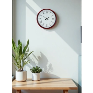 Zentime 36 Cm Kırmızı Dekoratif Duvar Saati