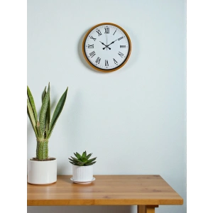 Zentime 36 Cm Turuncu Dekoratif Duvar Saati