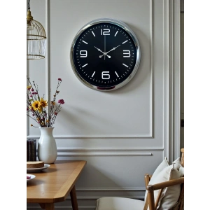 Zentime 40 Cm Krom Şık Duvar Saati