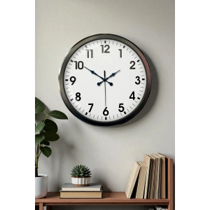 Zentime 52 Cm Siyah Modern Duvar Saati