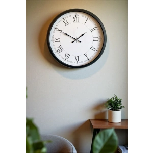 Zentime 52 Cm Siyah Modern Duvar Saati