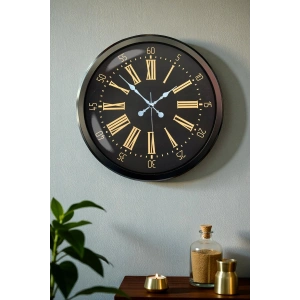 Zentime 52 Cm Siyah Modern Duvar Saati