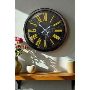 Zentime 52 Cm Siyah Modern Duvar Saati