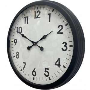 Zentime Black Classic 60 Cm Metal Duvar Saati