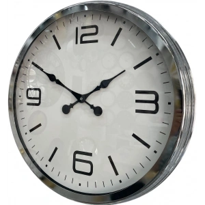 Zentime Krom Modern 60 Cm Metal Duvar Saati