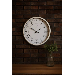 Zentime White Şıklık 52 Cm Metal Duvar Saati