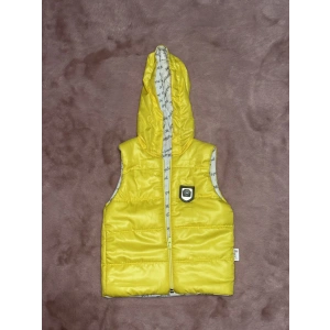 1-6 yaş kapşonlu şişme yelek erkek çocuk sarı