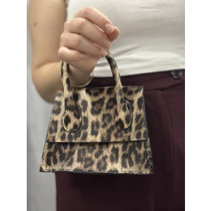 luxe leopar cilt çanta