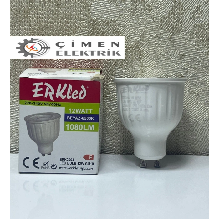 ERKLED ERK 2094 GU10 Lensli Ampül 12W 6500K Beyaz Işık