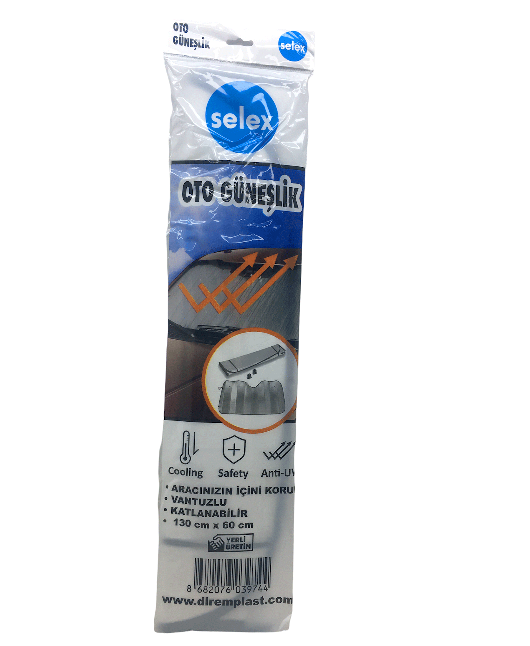 EKO OTO ARAÇ GÜNEŞLİK VANTUZLU 130X60CM (5047)