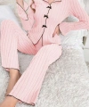 Bella Notte Pembe Uzun Kollu Pamuklu Pijama Takımı 7103