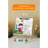 Oruç Duası Çocuklar İçin Eğitici Boyama Tuvali (Şövaleli)