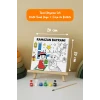 Ramazan Bayramı Çocuklar İçin Eğitici Boyama Tuvali (Şövaleli)