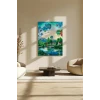 Sayılarla Boyama Seti 40 x 50 cm Tuval Şasesine Gerili Uçan Balonlar