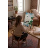 Sayılarla Boyama Seti 40 x 50 cm Tuval Şasesine Gerili Uçan Balonlar