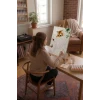 Sayılarla Boyama Seti 40 x 50 cm Tuval Şasesine Gerili Yaramaz Yavru Kedi