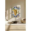 Sayılarla Boyama Seti 40 x 50 cm Tuval Şasesine Gerili Tabaktaki Limonlar