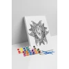 El Desenli Mandala Tuval Boyama Seti 40x50 cm