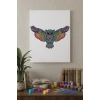 Baykuş Desenli Mandala Tuval Boyama Seti 40x50 cm