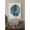 Denizatı Desenli Mandala Tuval Boyama Seti 40x50 cm