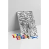 Çığlık Tablosu Desenli Mandala Tuval Boyama Seti 40x50 cm
