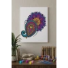 Şal Desenli Mandala Tuval Boyama Seti 40x50 cm