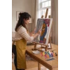 Kadın Portresi Desenli Mandala Tuval Boyama Seti 40x50 cm