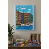 Kanal Manzaralı Mandala Tuval Boyama Seti 40x50 cm