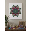 Detaylı Çiçek Mandala Tuval Boyama Seti 40x50 cm