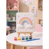15x15 Gökkuşağı Tuvalsiz Taş Boyama Seti