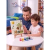 15x15 Çiçekli Ağaç Altında Çocuk Taş Boyama Seti – Çocuk ve Yetişkin Hobi Kiti