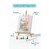 Sevimli Ayıcık Boyama Tuvali – Şövaleli Boya Seti 20x20
