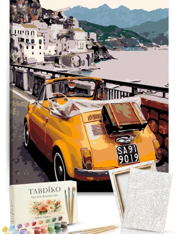 Sayılarla Boyama Seti 40 x 50 cm Tuval Şasesine Gerili Vosvos