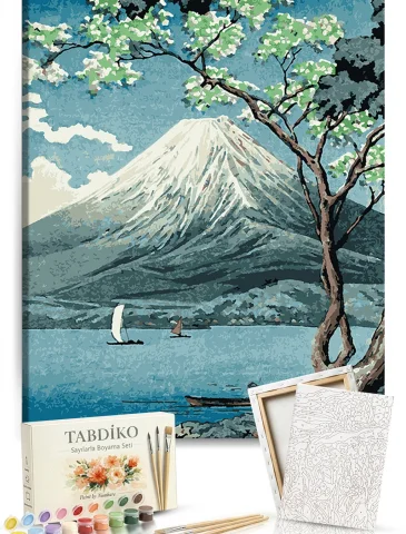 Sayılarla Boyama Seti 40 x 50 cm Tuval Şasesine Gerili Zirveye Bakış