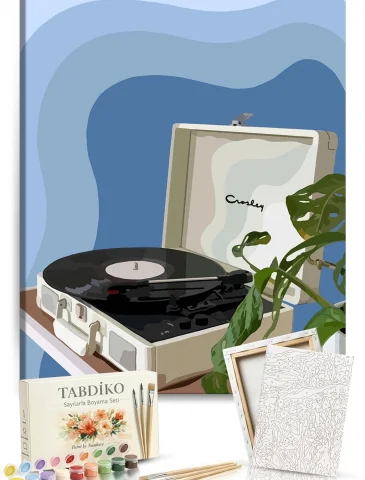 Sayılarla Boyama Seti 40 x 50 cm Tuval Şasesine Gerili Pikap