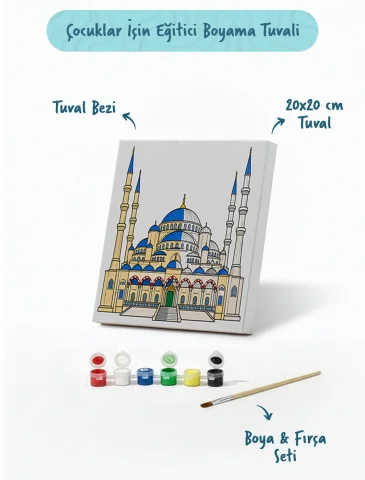 Sultanahmet Camii Şövalesiz Boya Seti 20x20