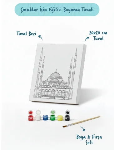 Sultanahmet Camii Şövalesiz Boya Seti 20x20