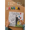 23 Nisan Atatürk ve Çocuklar Temalı Boyama Tuvali – Şövalesiz Boya Seti 20x20