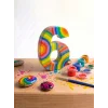 6 Rakamı Taş Boyama Hobi Seti